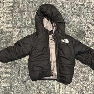 North face puffer jacket reversible 6-12 mth